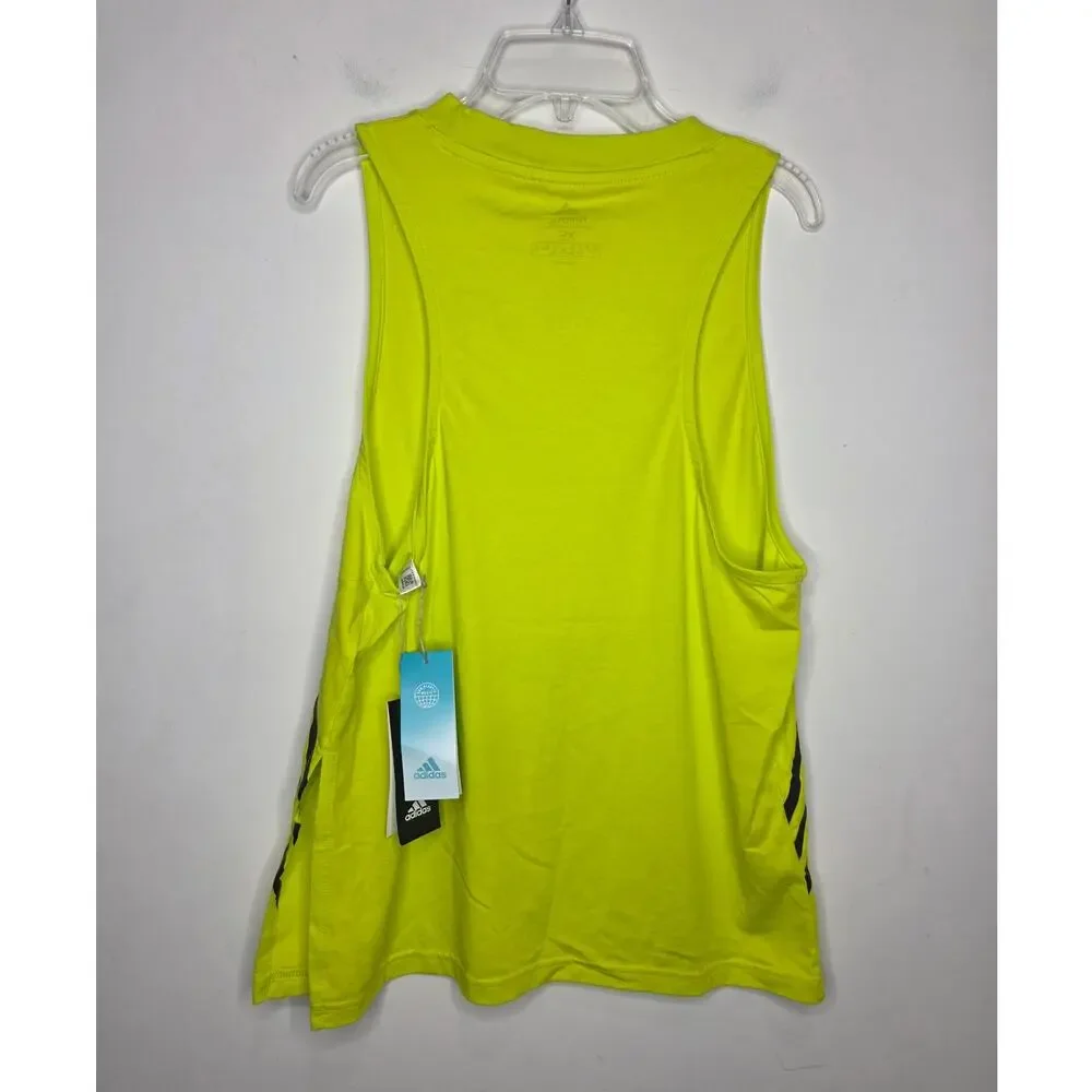 NWT Adidas Primegreen bright yellow oversized tank top - XS